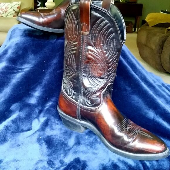 Laredo Men's Leather Western Cowboy Boots Size 11D - Picture 4 of 14